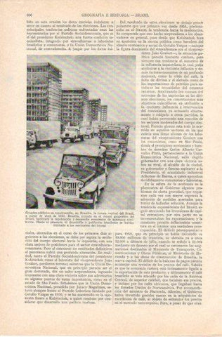 LAMINA V32770: Edificios en construccion en Brasilia, Brasil