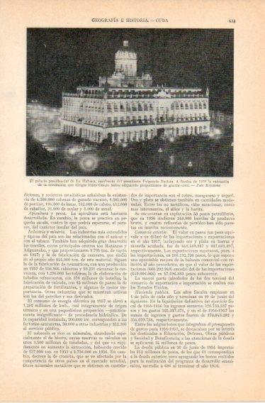 LAMINA V32775: Vista del Palacio presidencial de La Habana