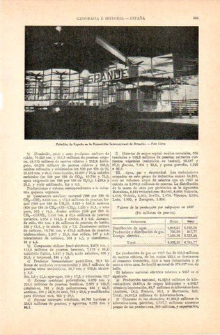 LAMINA V32800: Pabellon de España en Exposicion Internacional de Bruselas