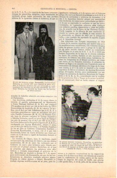 LAMINA V32825: Karamanlis y arzobispo Makarios en 1957