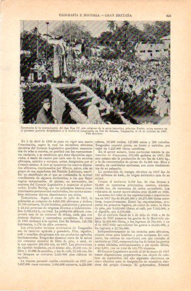 LAMINA V32820: Ceremonia de entronizacion del Aga Kan IV en 1957