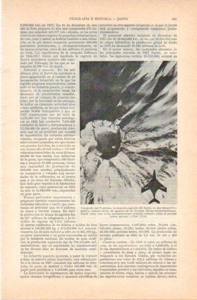 LAMINA V32833: Fotografia del Fujiyama desde un avion norteamericano