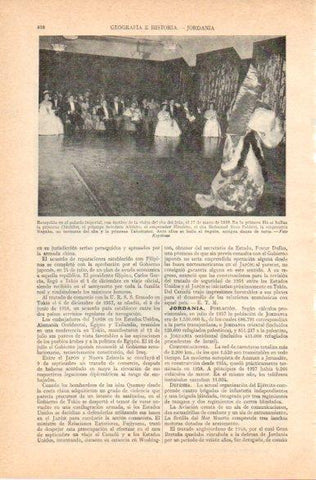 LAMINA V32834: Recepcion al Sha de Iran en Palacio Imperial de Aman Mayo 1958