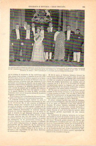 LAMINA V32817: Conferencia de primeros ministros de la Commonwealth junio 1957