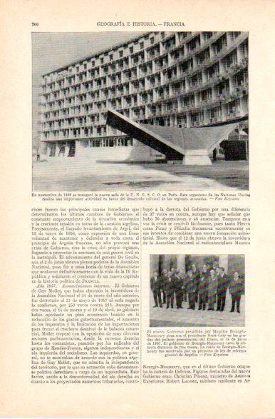 LAMINA V32811: Sede de la UNESCO en Paris