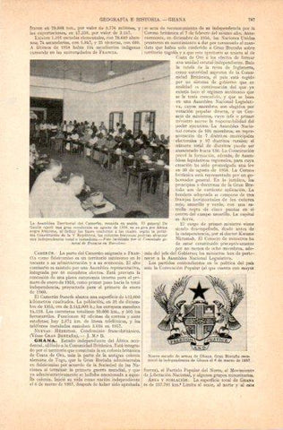 LAMINA V32813: Escudo de armas de Ghana