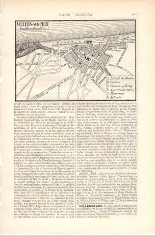 LAMINA V32625: Plano de Villers-sur-Mer