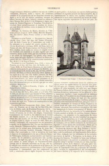 LAMINA V32623: Puerta de Joigny en Villeneuve-sur-Yonne