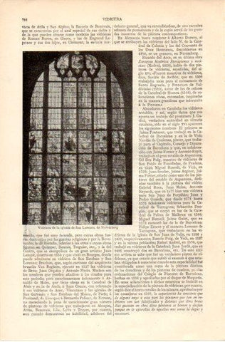 LAMINA V32438: Vidriera iglesia de San Lorenzo, Nuremberg