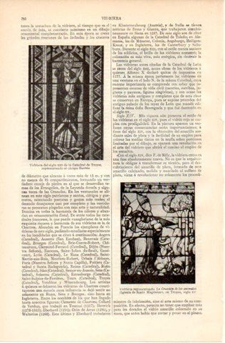 LAMINA V32436: Vidriera de la Catedral de Troyes