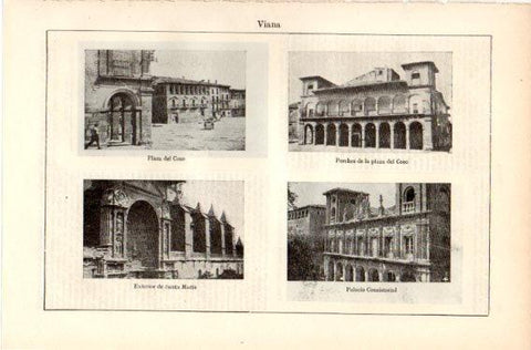 LAMINA V32428: Vistas de Viana, Navarra
