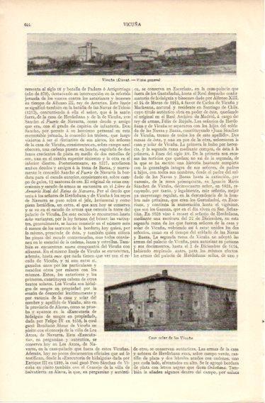 LAMINA V32415: Vista de Vicuña y casa de los Vicuña
