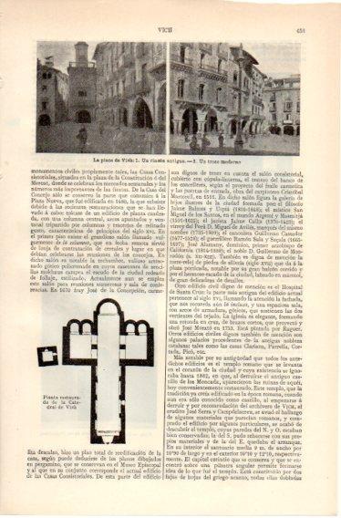 LAMINA V32418: La Plaza de Vich o Vic, Barcelona
