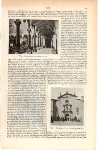 LAMINA V32419: Claustro de los Dominicos y Convento de Carmelitas en 1904, Vich o Vic