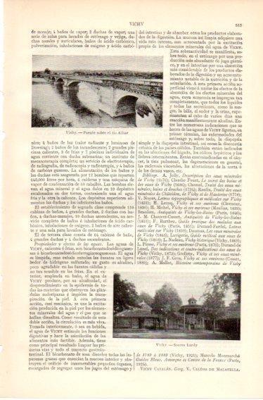 LAMINA V32422: Puente sobre el rio Allier en Vichy