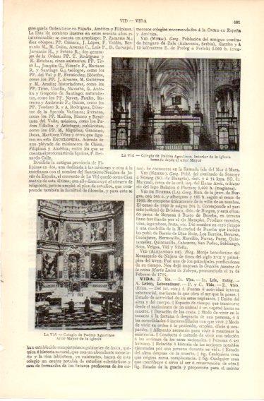 LAMINA V32423: Iglesia del Colegio de Padres Agustinos en La Vid