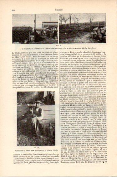 LAMINA V32470: Depositos de la fabrica española Vilella, Barcelona