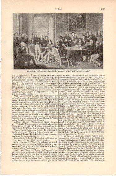 LAMINA V32472: El Congreso de Viena por Isabey
