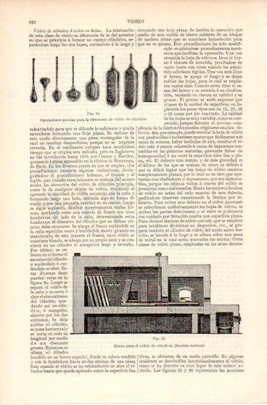 LAMINA V32466: Horno para el vidrio de cilindros