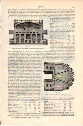 LAMINA V32465: Horno de cubeta de Siemens de vidrio 