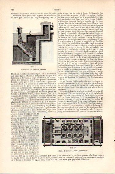 LAMINA V32464: Generador del horno de Siemens de vidrio
