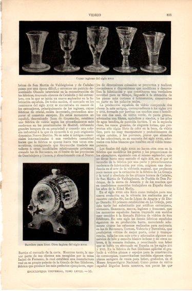 LAMINA V32455: Barrilete de vidrio ingles para licor siglo XVIII