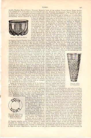 LAMINA V32457: Vasijas de vidrio de Suecia y Dinamarca