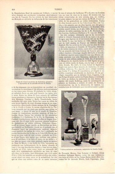 LAMINA V32458: Copa de cristal moderno de Bohemia