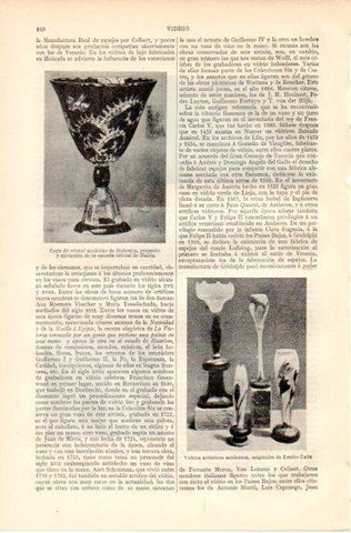 LAMINA V32458: Copa de cristal moderno de Bohemia