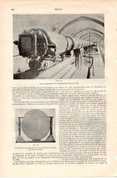 LAMINA V32461: Gran ecuatorial de la Exposicion de Paris 1889