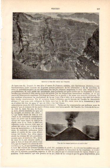 LAMINA V32371: Interior y base del crater del Vesubio