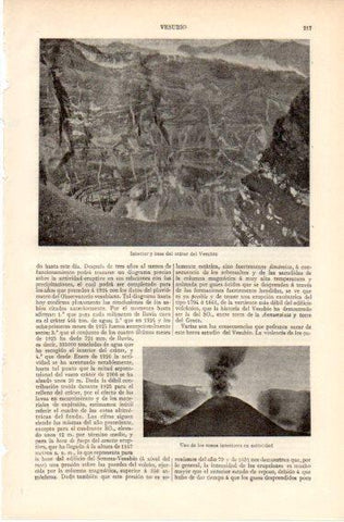 LAMINA V32371: Interior y base del crater del Vesubio