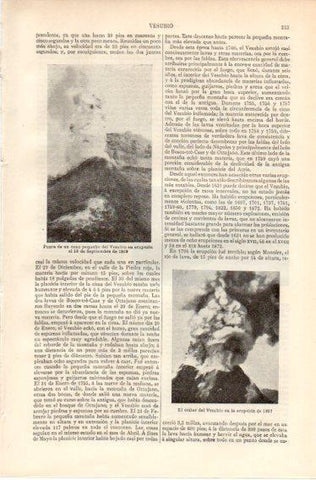 LAMINA V32369: Crater del Vesubio en erupcion de 1927