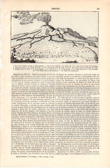 LAMINA V32367: Vista del Vesubio desde la Nunciatela