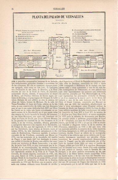 LAMINA V32346: Planta del Palacio de Versalles planta baja