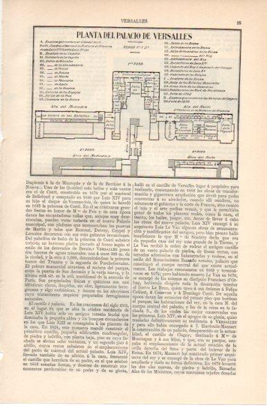 LAMINA V32347: Planta del Palacio de Versalles pisos 1º y 2º