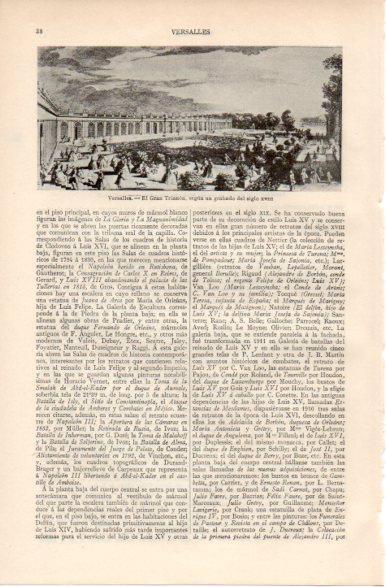 LAMINA V32348: El Gran Trianon Versalles grabado siglo XVIII