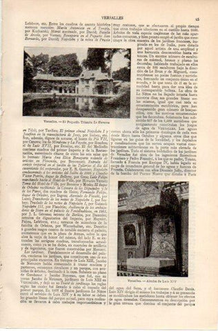 LAMINA V32351: El Pequeño Trianon La Hameau en Versalles