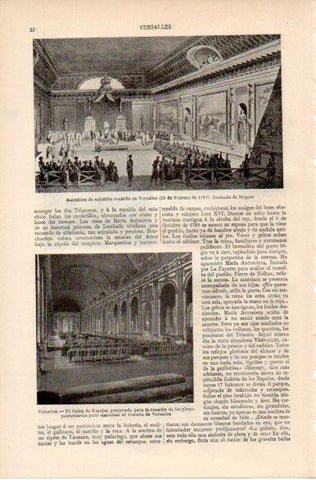 LAMINA V32354: Asamblea de notables reunida en Versalles 1787 grabado de Niquet
