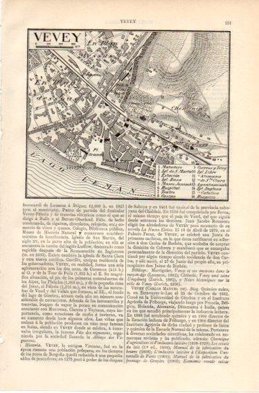 LAMINA V32376: Plano de Vevey, Suiza