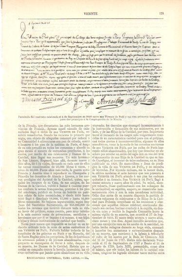 LAMINA V32396: Contrato del inicio de la Congregacion de la Mision