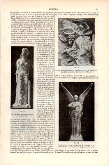 LAMINA V32404: Estatuas sobre La Victoria