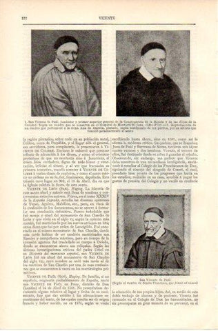 LAMINA V32392: San Vicente de Paul