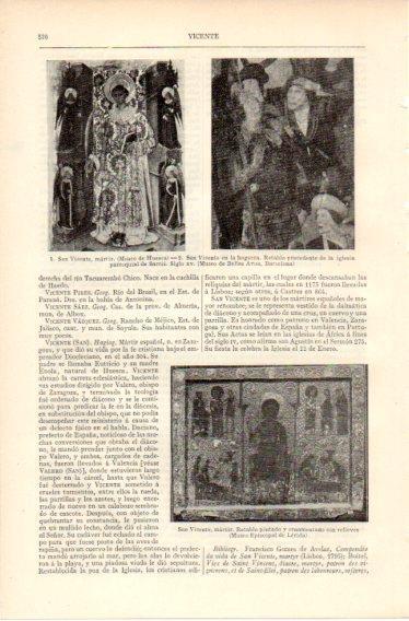 LAMINA V32391: San Vicente Martir