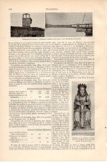 LAMINA V32583: Campanil del Castro y Ensenado del puerto de Villanueva de Arosa
