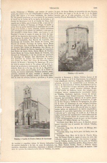 LAMINA V32573: Castillo y Capilla de Nuestra Señora de Guadalupe en Villalba