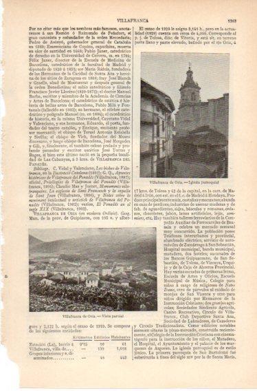 LAMINA V32565: Vista e iglesia de Villafranca de Oria
