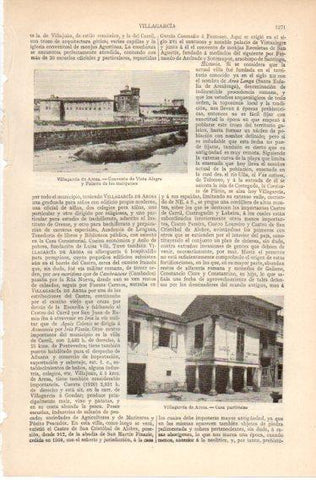 LAMINA V32567: Convento de Vista Alegre y Palacio en Villagarcia de Arosa