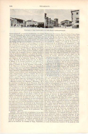 LAMINA V32590: Ayuntamiento y calle Mayor en Villarcayo
