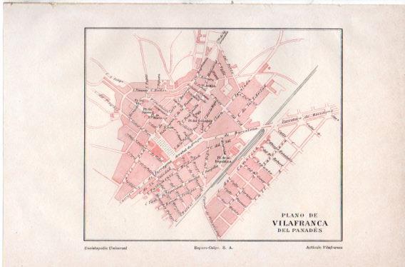LAMINA V32617: Plano de Vilafranca del Panades
